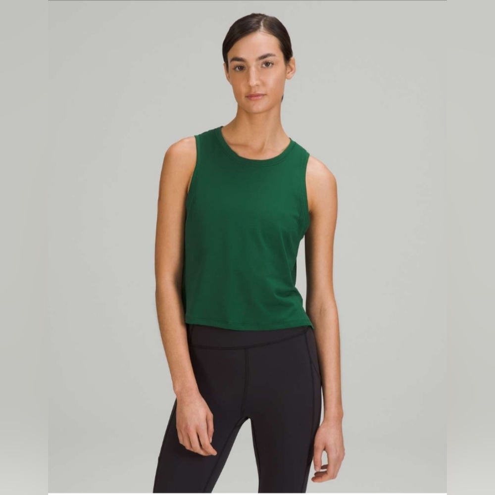 lululemon athletica Green Sleeveless Tank Top